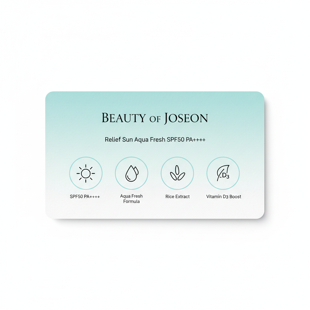 Beauty of Joseon Aqua Fresh Benefits Card