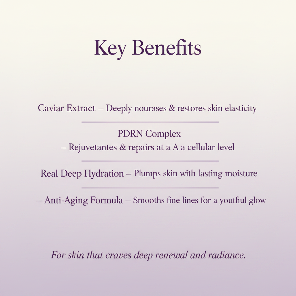 Biodance Caviar PDRN Mask Benefits Card