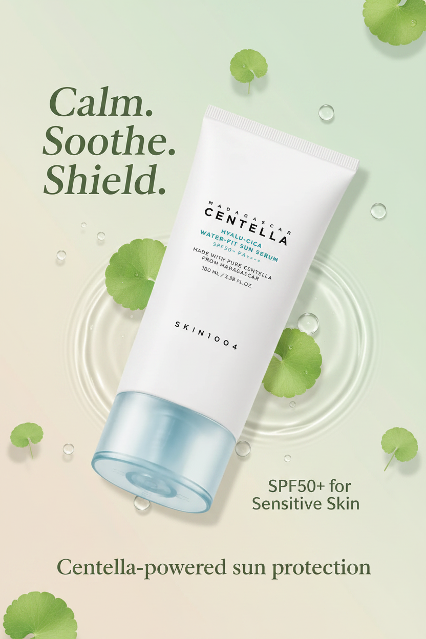 Skin1004 Madagascar Centella Hyalu-Cica Water-Fit Sun Serum SPF 50+ PA++++ 50ml